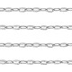 DQ Metal belcher chain anchor cable 4x2mm Antique silver